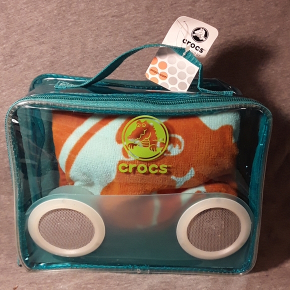 CROCS Handbags - RARE retro Crocs Speaker Bag w/towel BLUE
